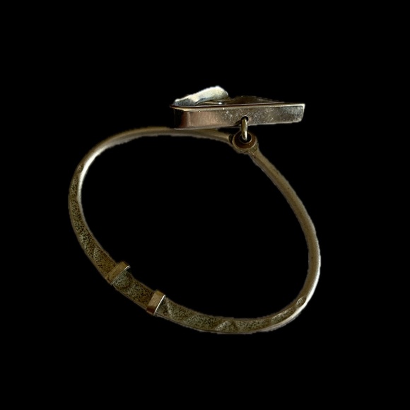 SWANK silver tone adjustable Loop Tie Tack Vintage Tie Formal Wear - Picture 3 of 5